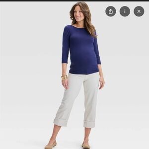 [ISABEL MATERNITY] VINTAGE STRAIGHT CROPPED